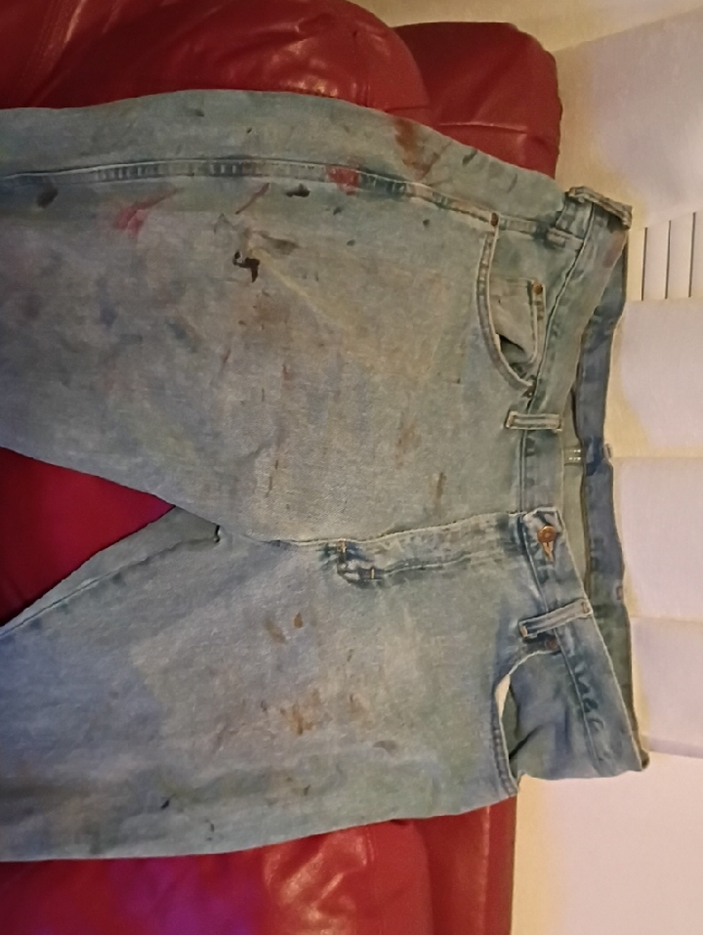 Light Blue Vintage Well Worn Wrangler Blues